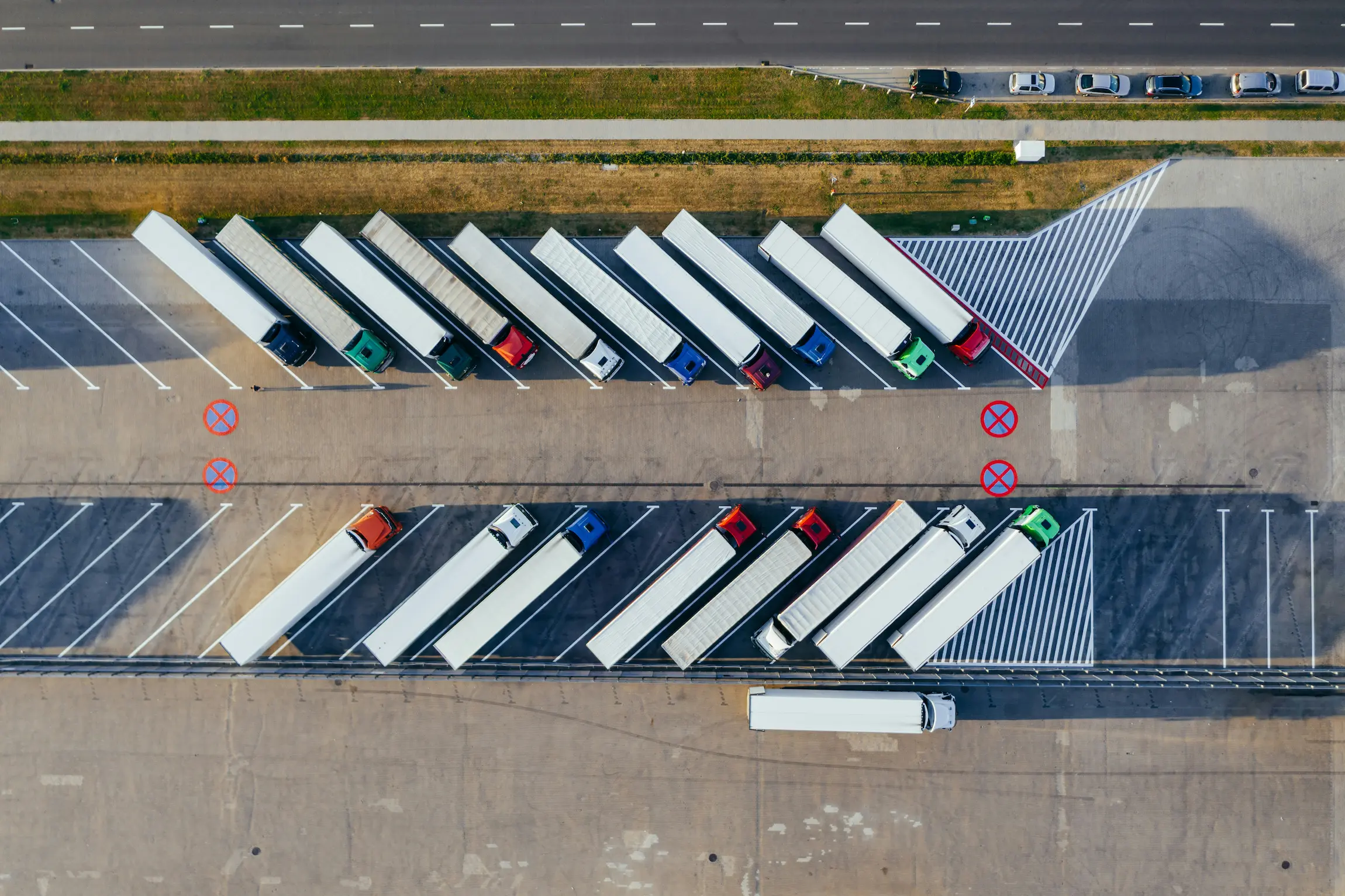 Camiones estacionados
